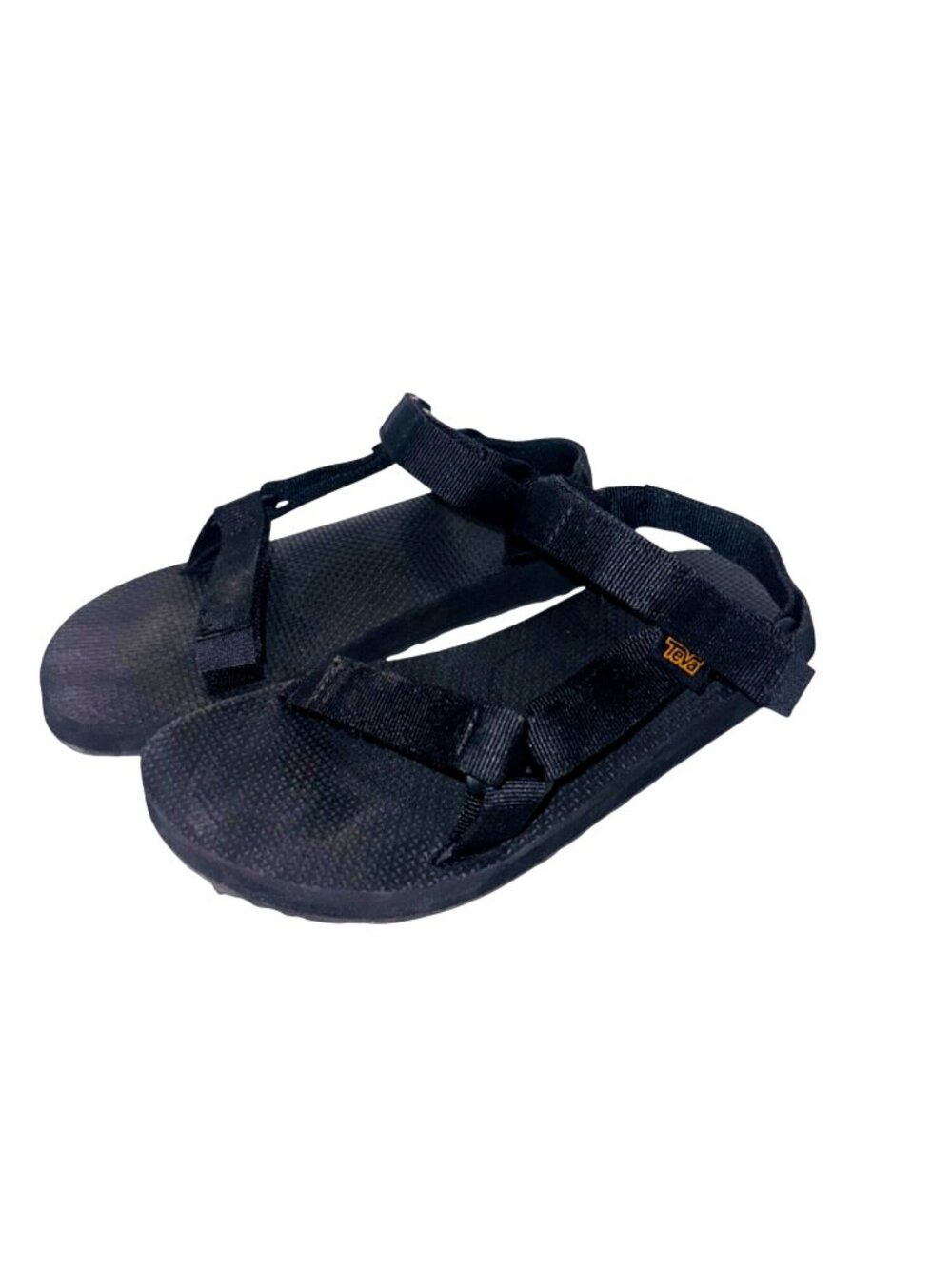 Teva Original Universal Sports Sandals Black Durable Straps Comfortable Size 4